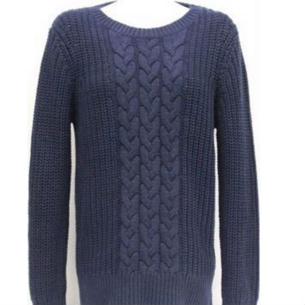 Nautica Women's Single Cable Knit Tunic Sweater - Picture 1 of 3